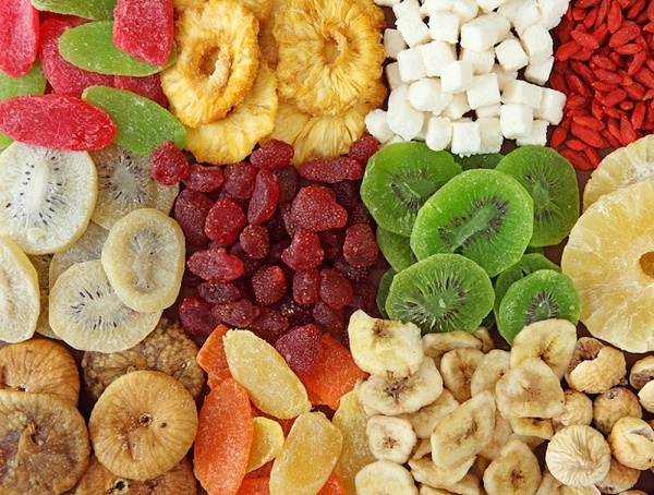 Hoa quả sấy nhiềm chì gây hại
